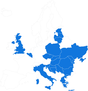 Intercars v Európe, distribúcia, distribučná sieť