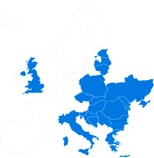Intercars în Europa, distribuție, rețea de distribuție
